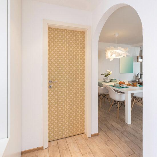 Sticker pour portes Blosom Beige