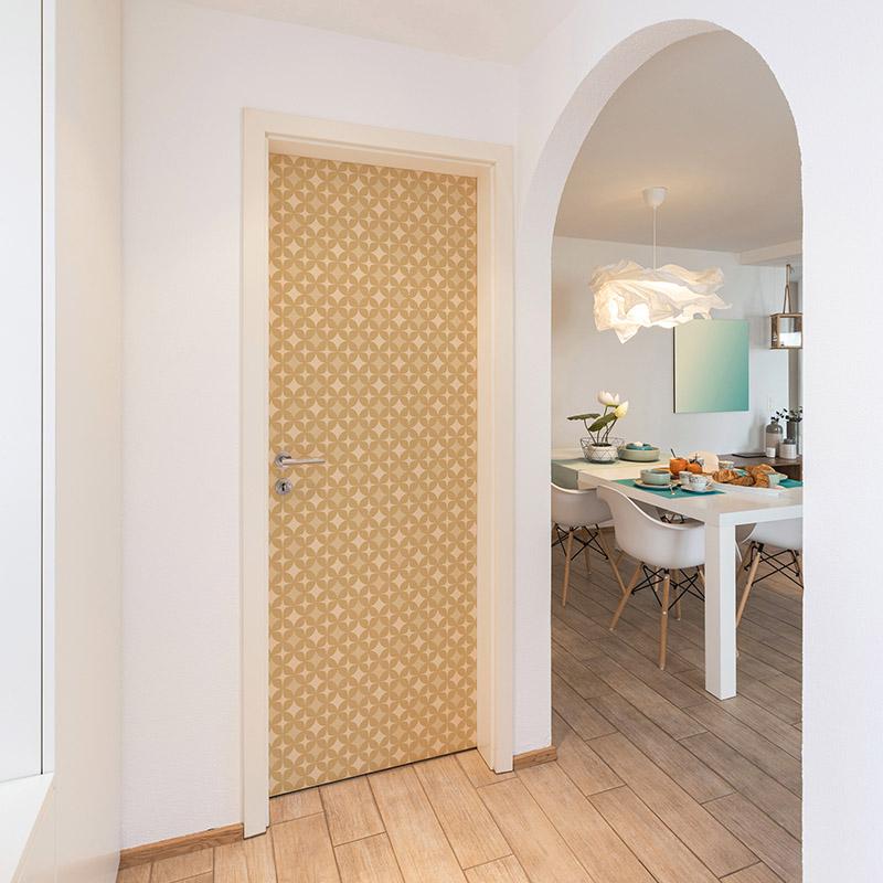 Sticker pour portes Blosom Beige