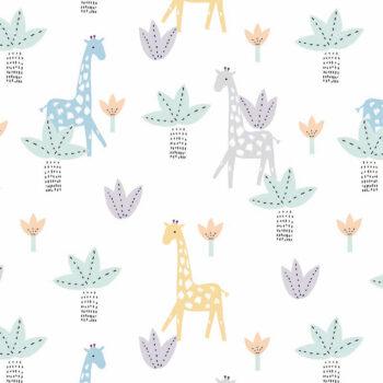 Sticker pour portes Girafes